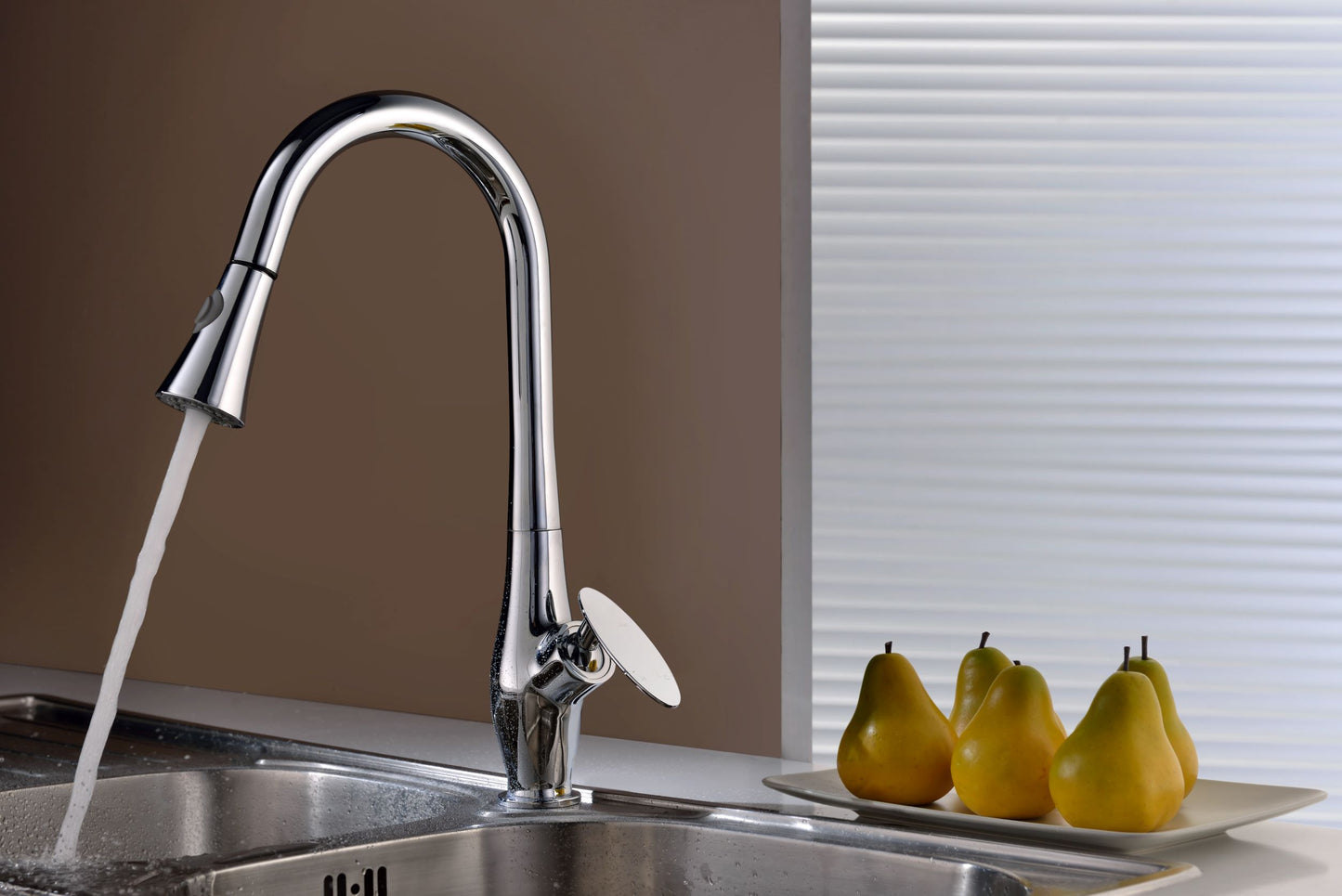 AI-16745 1 Hole CUPC Approved Stainless Steel Faucet In Chrome Color