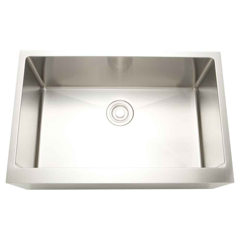 33-in. W CSA Approved Stainless Steel Kitchen Sink With 1 Bowl And 16 Gauge - 27463  Semi-recessed installation