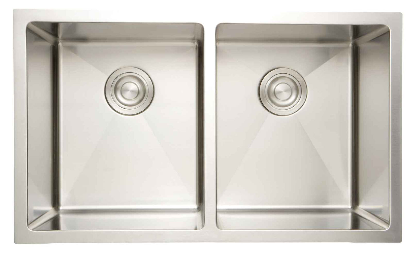 32-in. W CSA Approved Stainless Steel Kitchen Sink With 2 Bowl And 18 Gauge - 27478