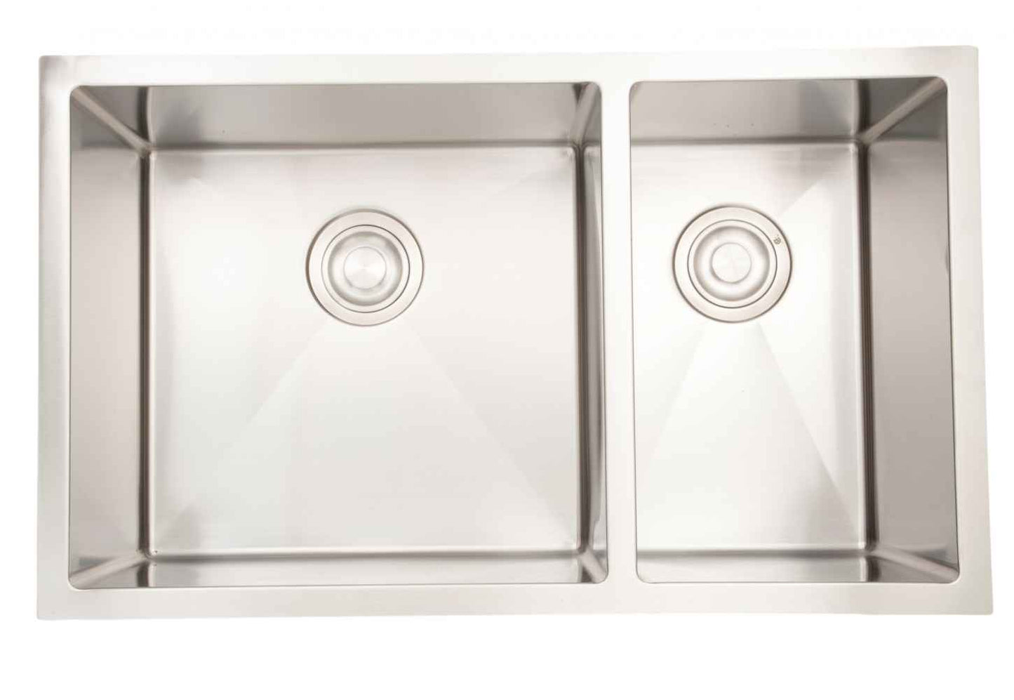 32-in. W CSA Approved Stainless Steel Kitchen Sink With 2 Bowl And 18 Gauge - 27498