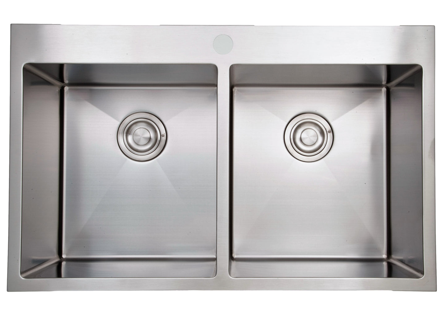 32-in. W CSA Approved Stainless Steel Kitchen Sink With 2 Bowl And 18 Gauge 27533