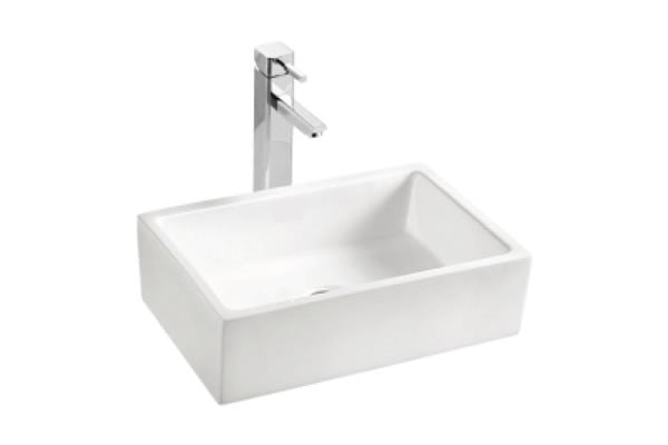 20-in. W Above Counter White Bathroom Vessel Sink For Wall Mount Wall Mount Drilling AI-27741