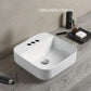 15.4-in. W Above Counter White Bathroom Vessel Sink For 3H4-in. Center Drilling AI-28300