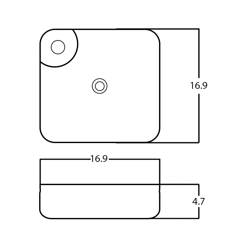 16.9-in. W Above Counter White Bathroom Vessel Sink For 1 Hole Left Drilling AI-28677