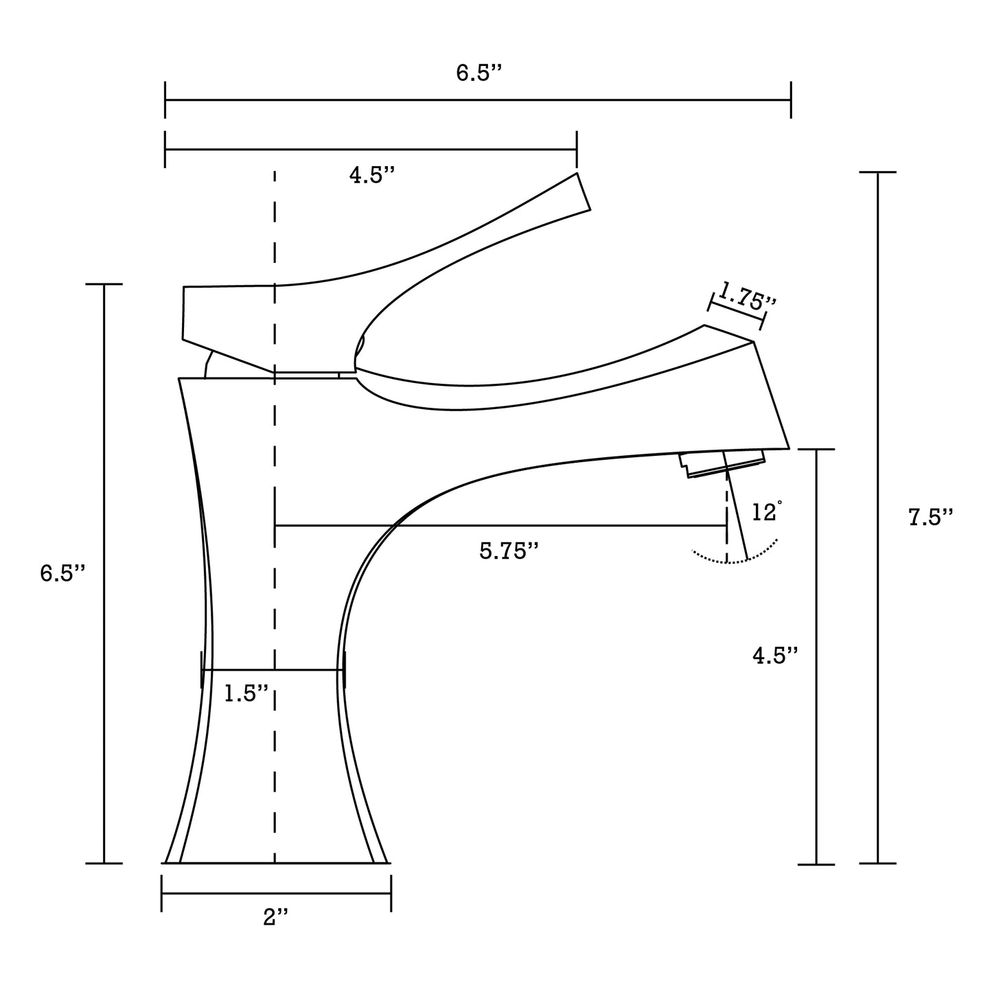 2-in. W Bathroom Sink Faucet Set AI-33666