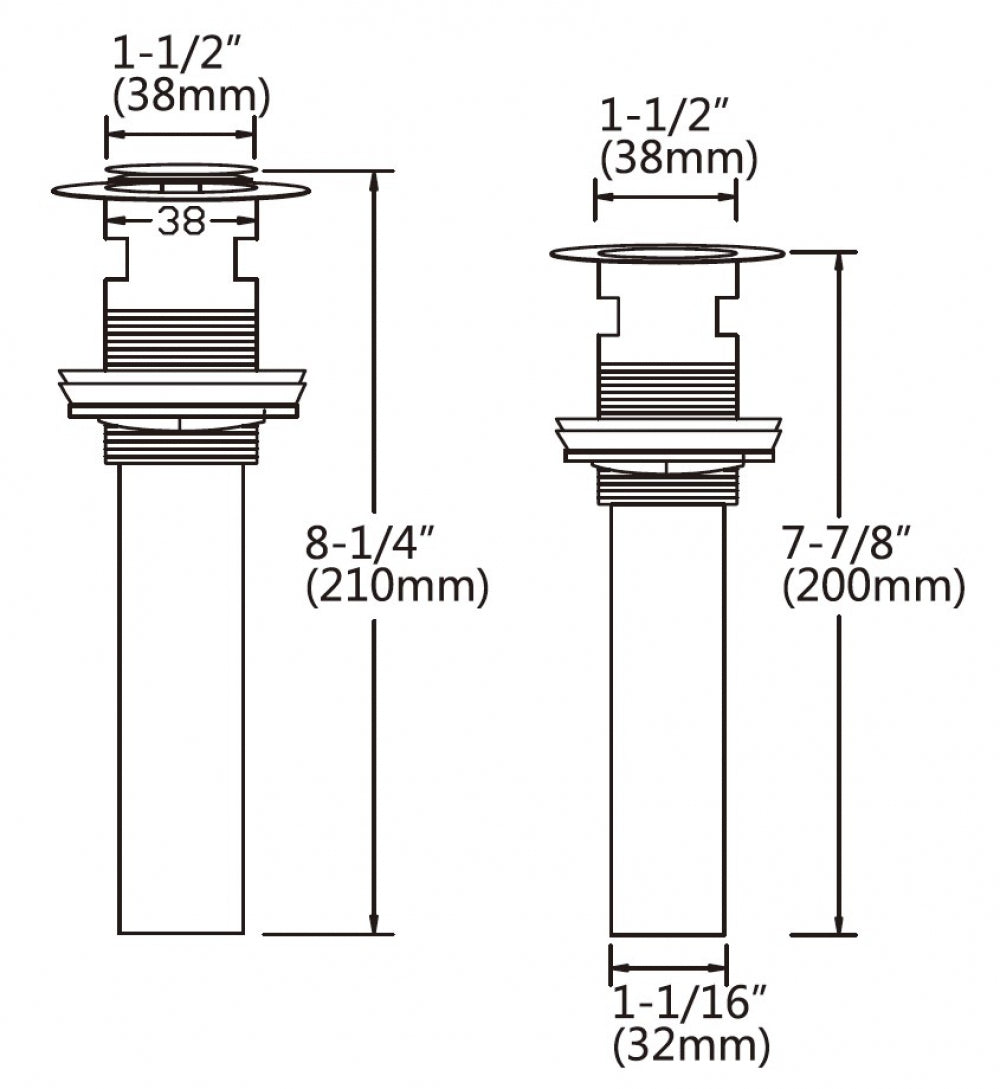 2-in. W Bathroom Sink Faucet Set AI-33666