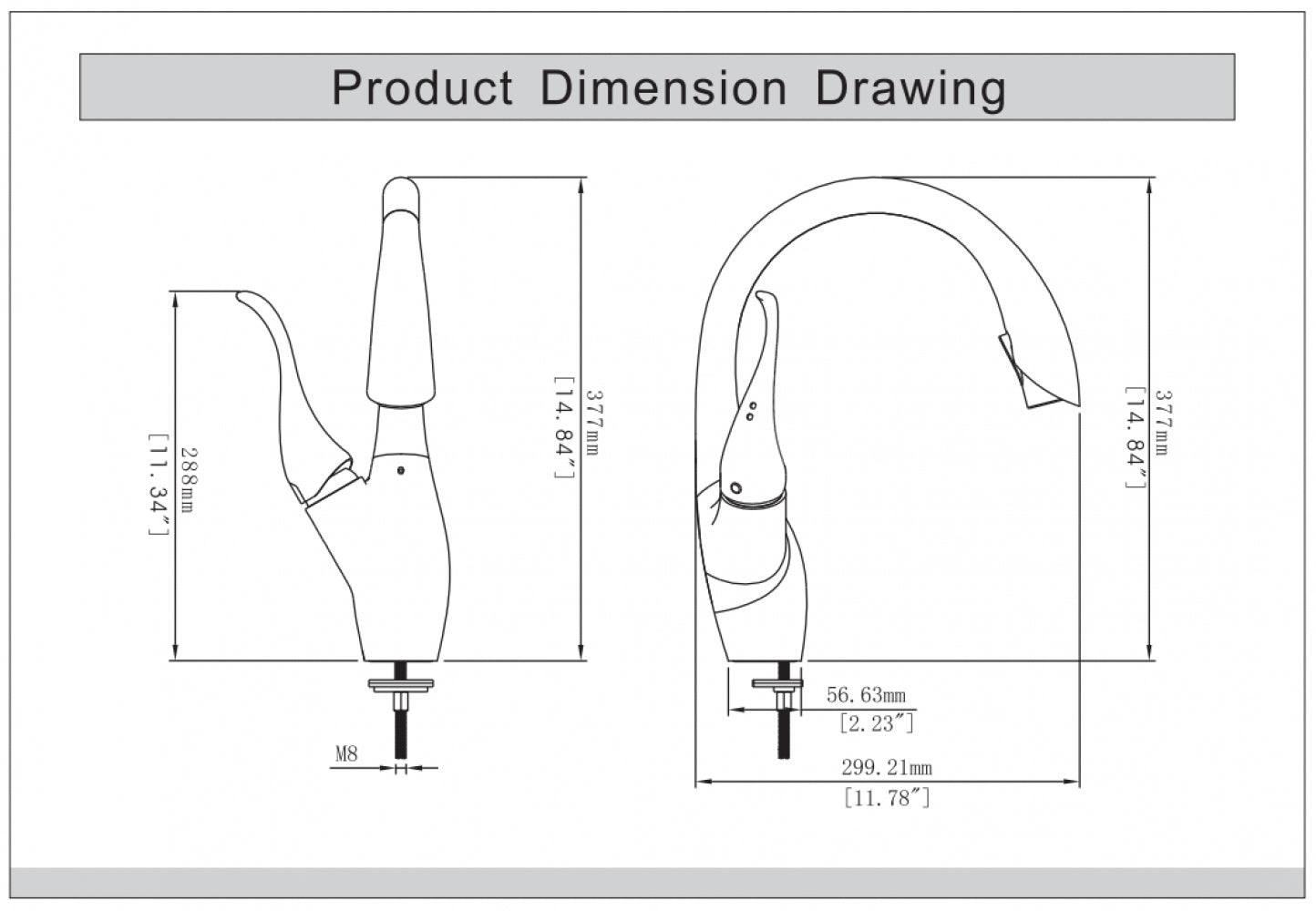 1 Hole Stainless Steel Faucet In Stainless Steel Color AI-34391