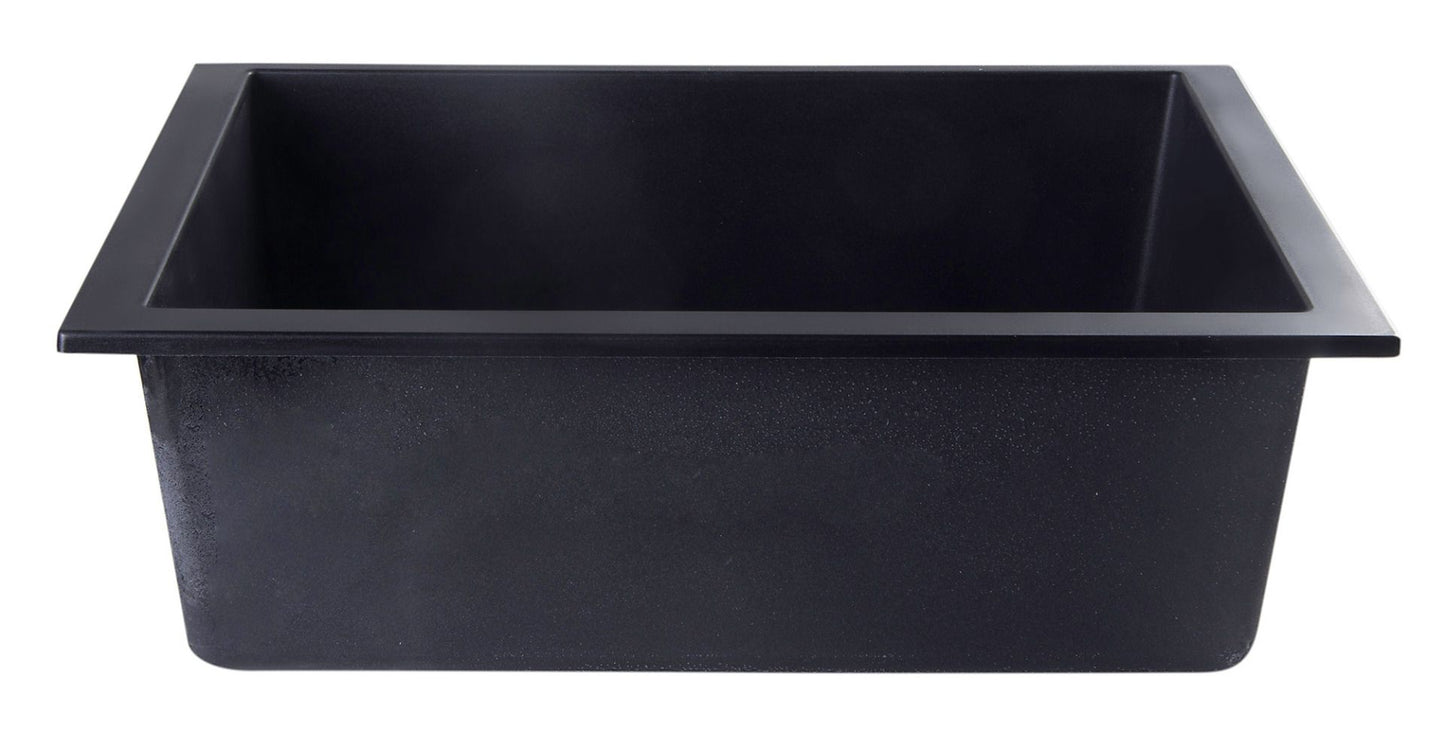 AB2420UM 24" Undermount Single Granite Composite Kitchen Sink