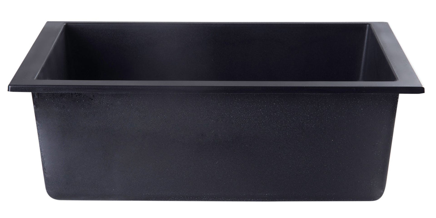 AB2420UM 24" Undermount Single Granite Composite Kitchen Sink