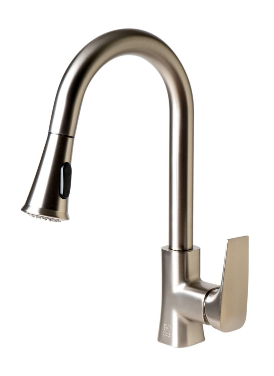 ABKF3889 Square Gooseneck Pull Down Kitchen Faucet