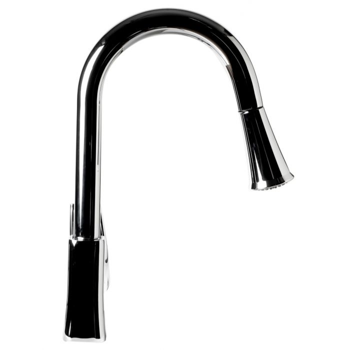 ABKF3889 Square Gooseneck Pull Down Kitchen Faucet